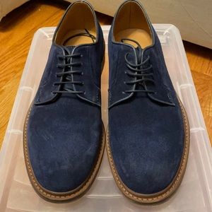 M.gemi suede dark blue oxfords, US 8.5/UK 41.5